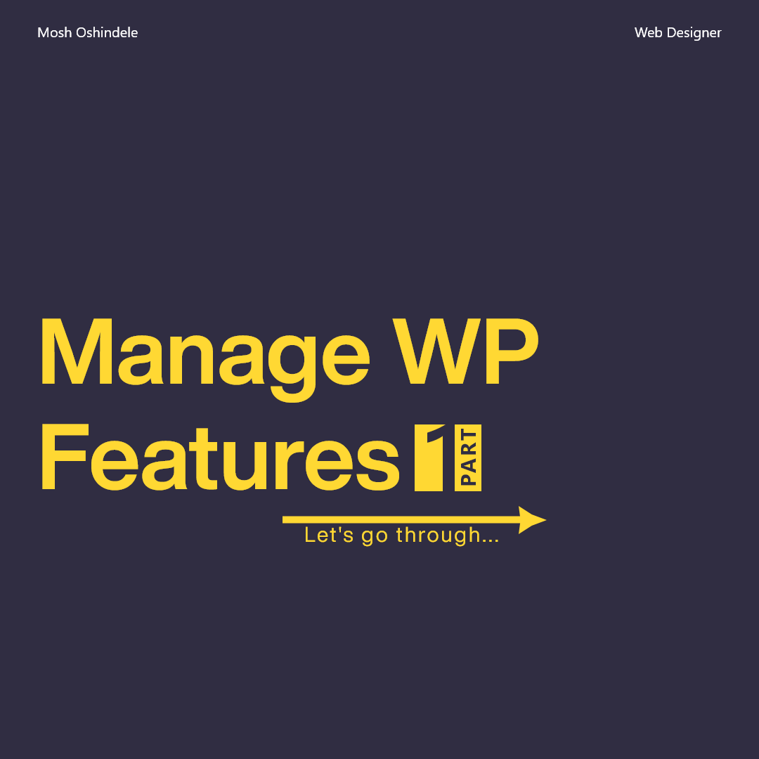Manage WP Features